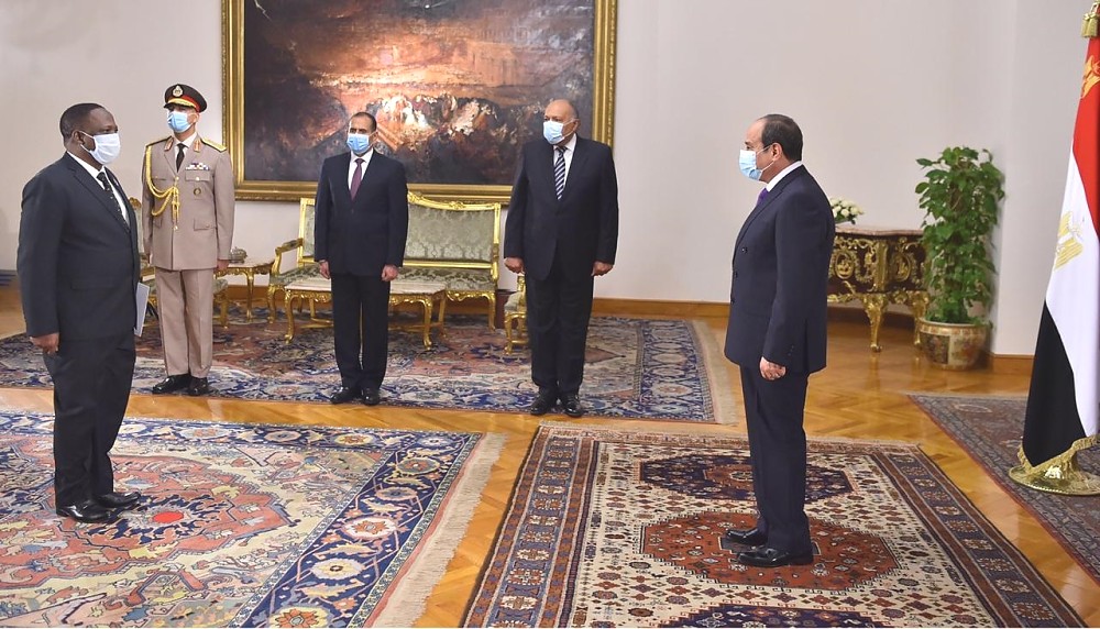 Balozi Anselm Shigongo Bahati,  Balozi wa Jamhuri ya Muungano wa Tanzania nchini Misri aliwasilisha Hati zake za Utambulisho kwa Mhe. Abdel Fattah Al Sisi, Rais wa Jamhuri ya Kiarabu ya Misri